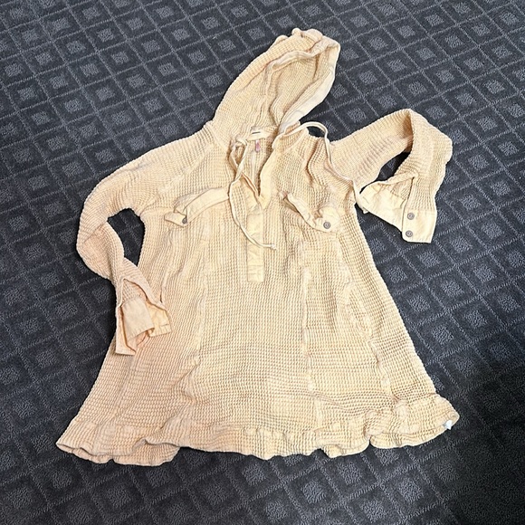 Free People waffle knit sweatshirt - Picture 1 of 3